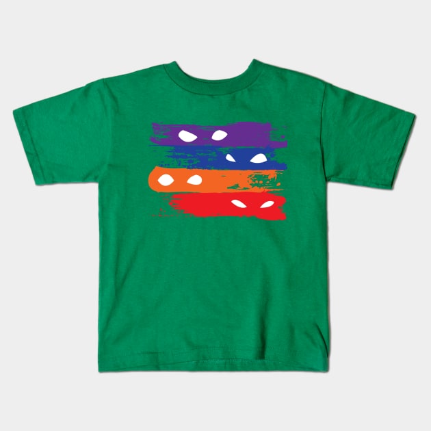 Ninja Flag Kids T-Shirt by DrMonekers